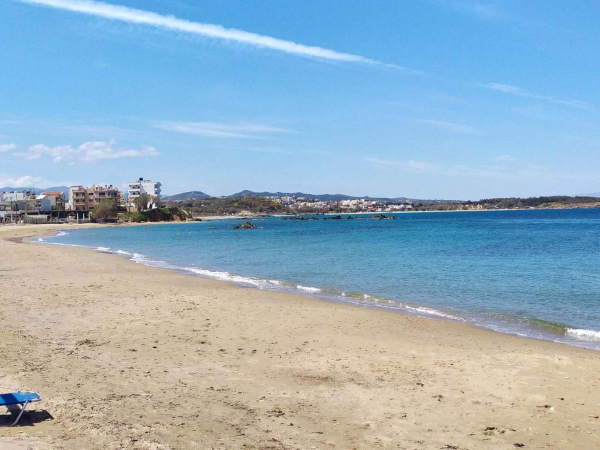Sea Side View Home Steps From The Beach & City Chania  Exteriör bild